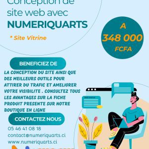 Site vitrine professionnel à Abidjan -Numeriquarts - Agence de communication