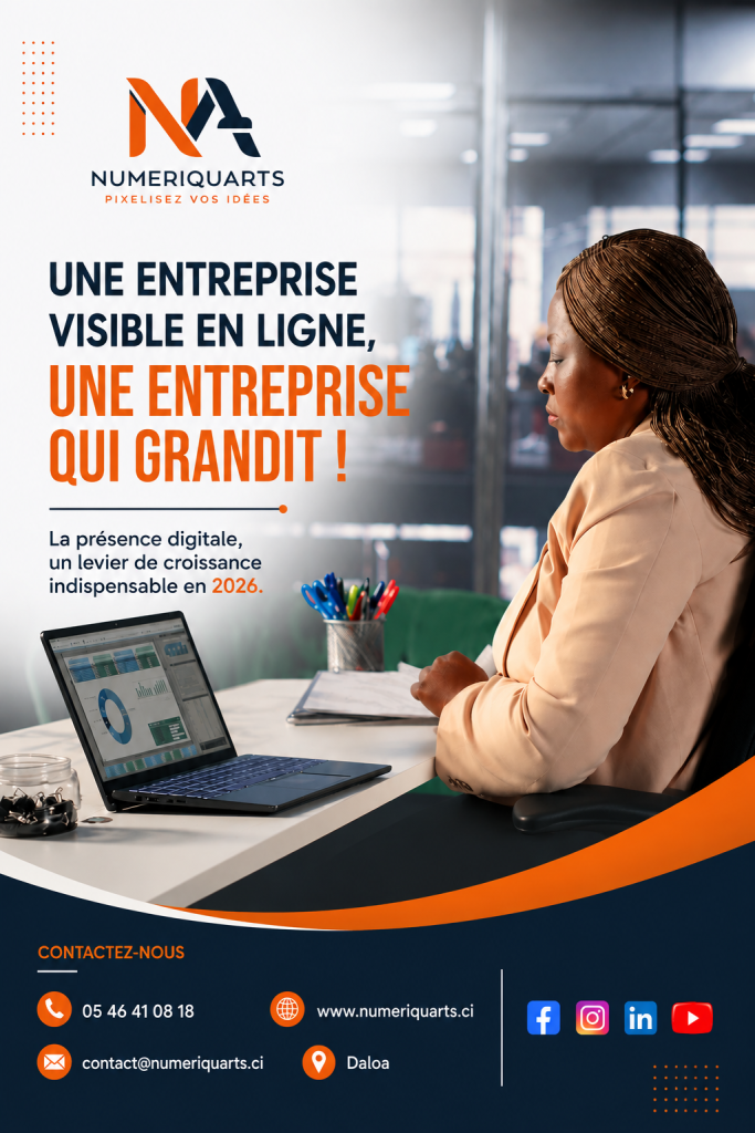 Présence digitale d'une entreprise à Daloa en Côte d'Ivoire